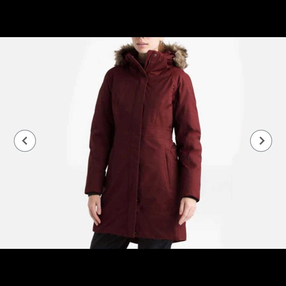 The North Face Women’s Arctic Parka II in Deep Garnet Red XS NWOT